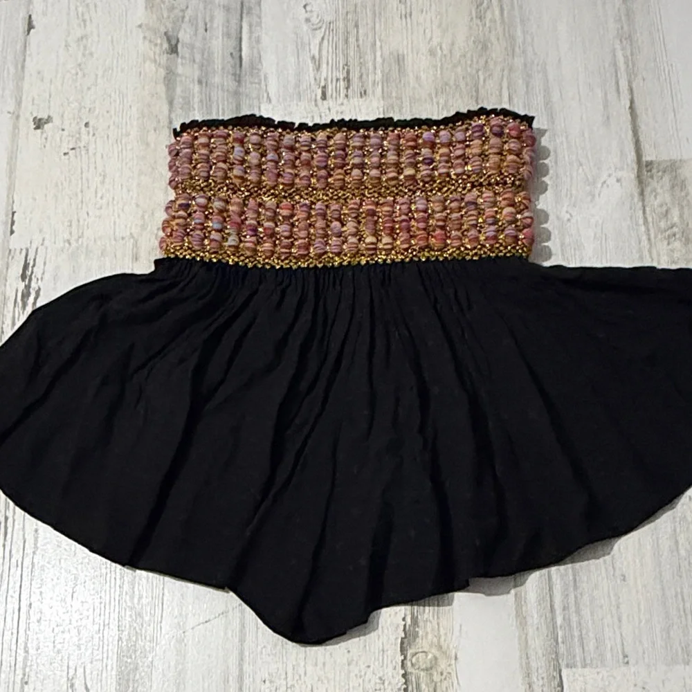 Koch Erica Skirt Shorts With Beaded Fabric Balls Size Small - Picture 5 of 9
